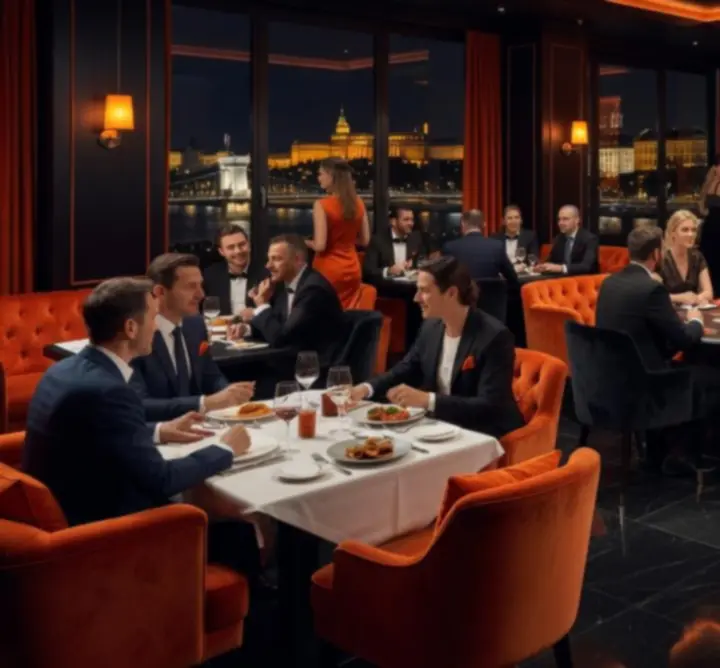 Elegáns póker- és koktél lounge asztalfoglaláshoz