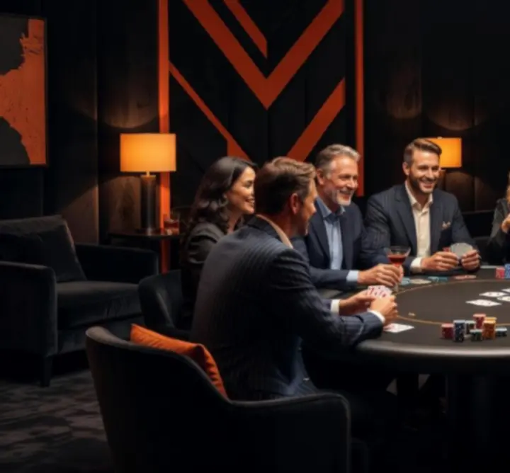 Poker est elegáns lounge környezetben